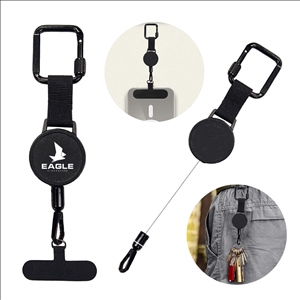 Retractable ABS Key & Phone Lanyard